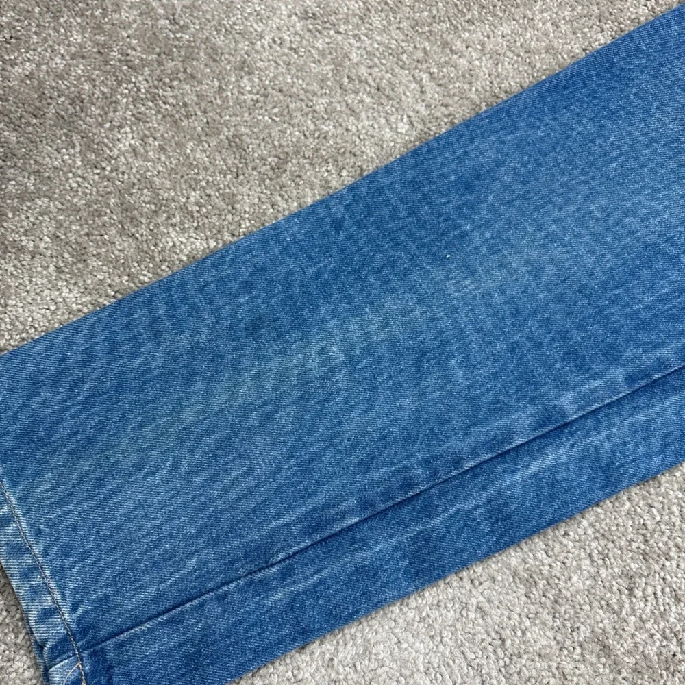Vintage 70s Calvin Klein Pleated Straight Leg Jeans Size 31 (Fits 28x32)‎